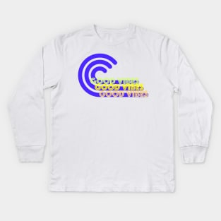 Ride the Good Vibes Wave Kids Long Sleeve T-Shirt